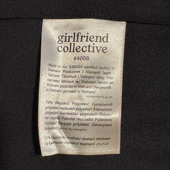 Girlfriend Collective Black Compressive High-Rise Legging, Small - Picture 6 of 6